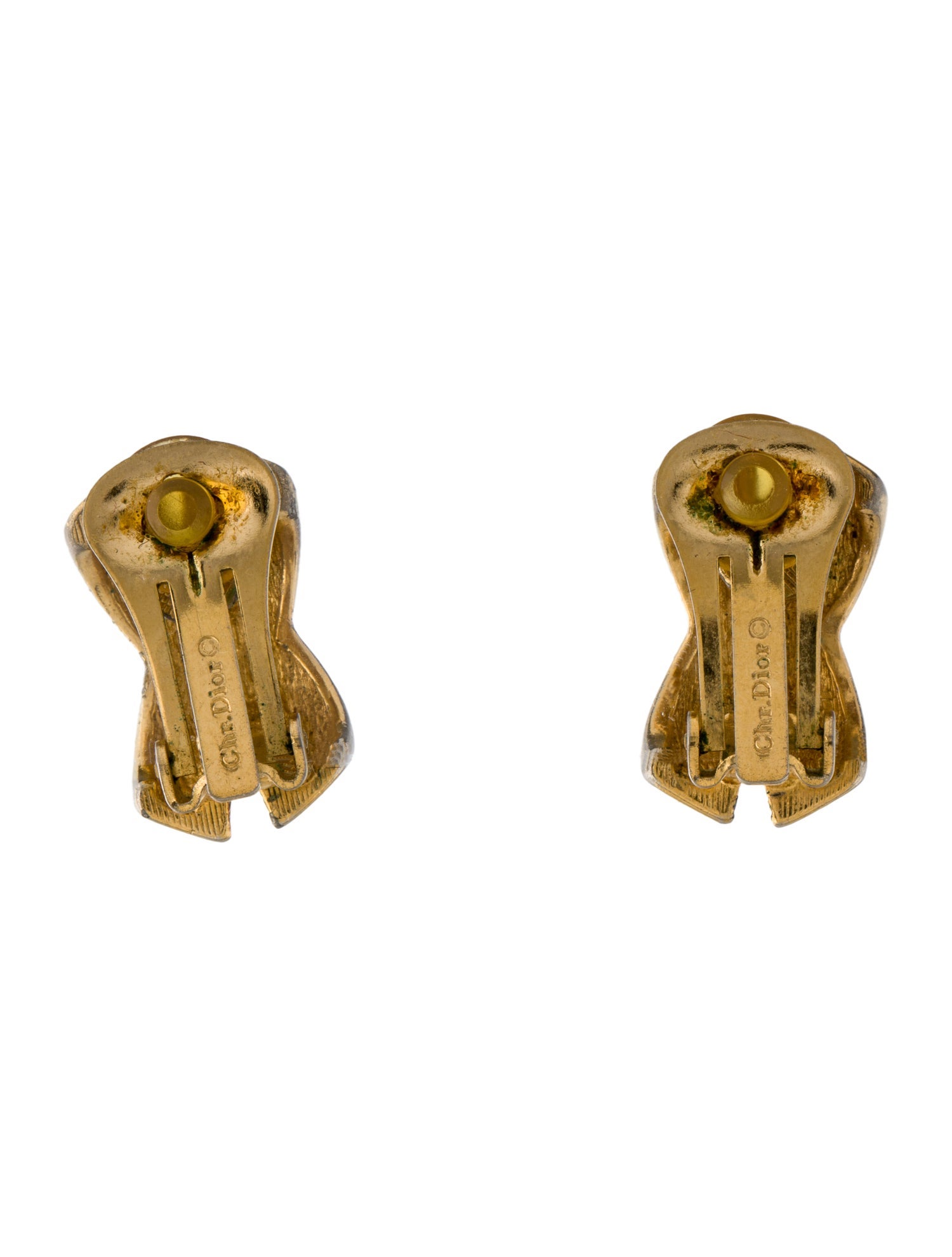 Christian Dior Vintage X Clip-On Earrings